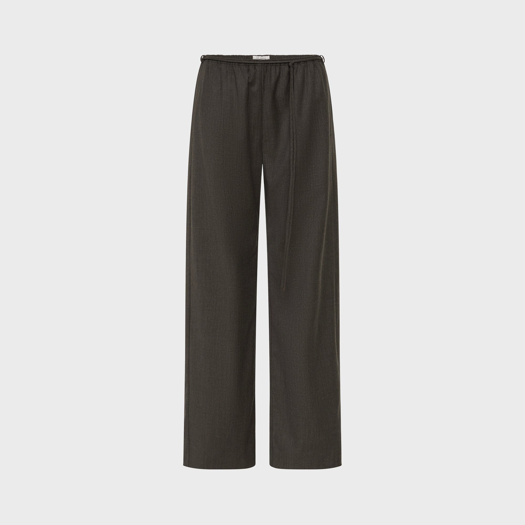 St. Agni Wool Everyday Pant - Mulch