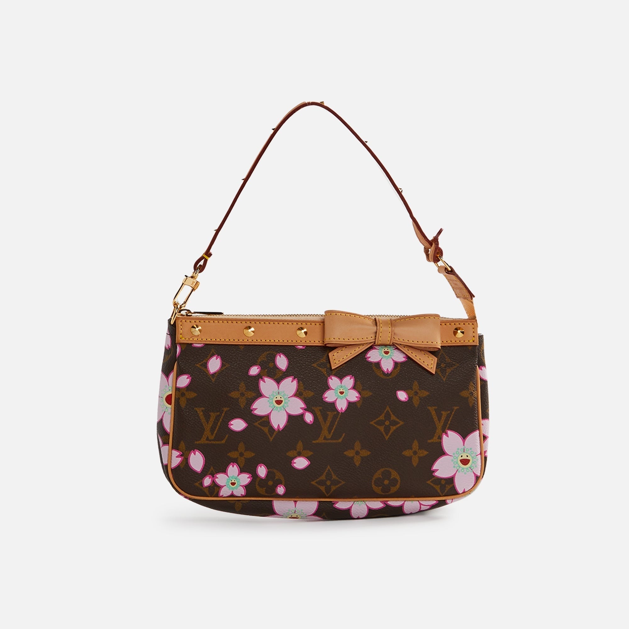 WGACA Louis Vuitton x Takashi Murakami Blossom Pochette - Brown
