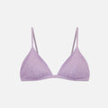 Jonathan Simkhai Joelle Crysal Mesh Swimwear Triangle Bikini Top - Orchid