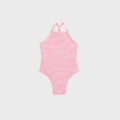 Kith Baby Textured Monogram Jodi One Piece Suit - Bubblegum