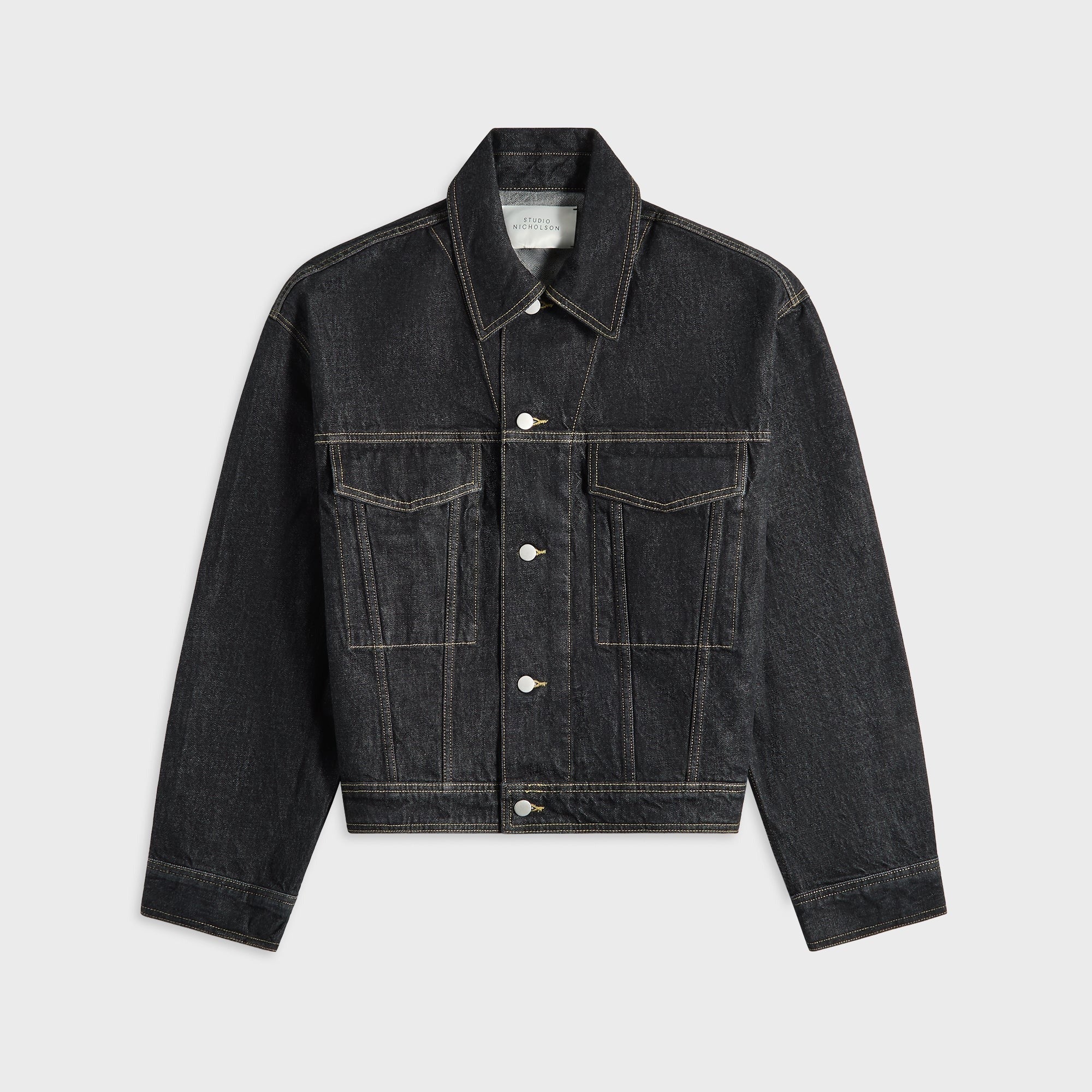 Studio Nicholson Classic Denim Jacket - Black