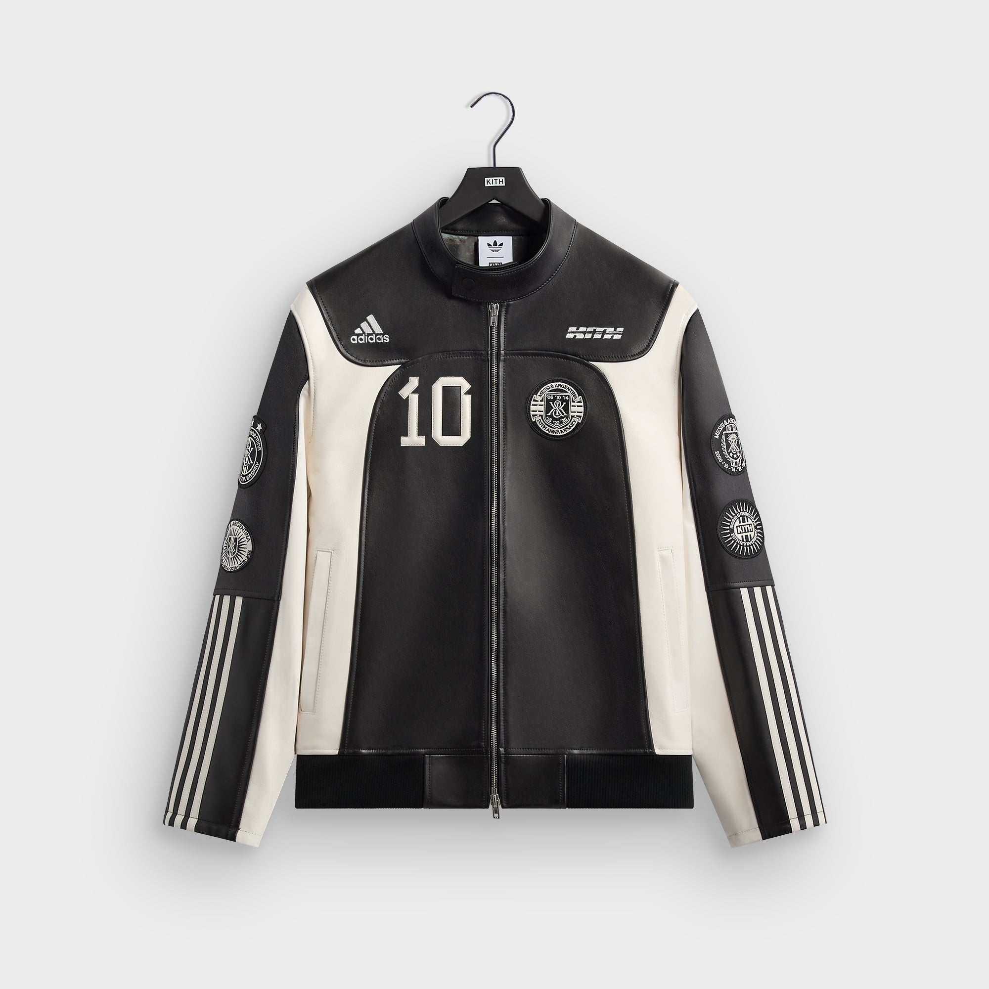 Kith & Messi for adidas Football Leather Biker Jacket - Multi