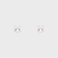 Sandy Liang Terminator Bunny Studs - Silver