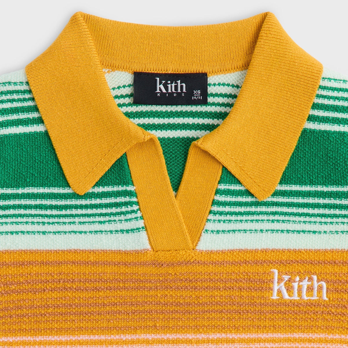Kith Kids Striped Cropped Polo - Midsummer