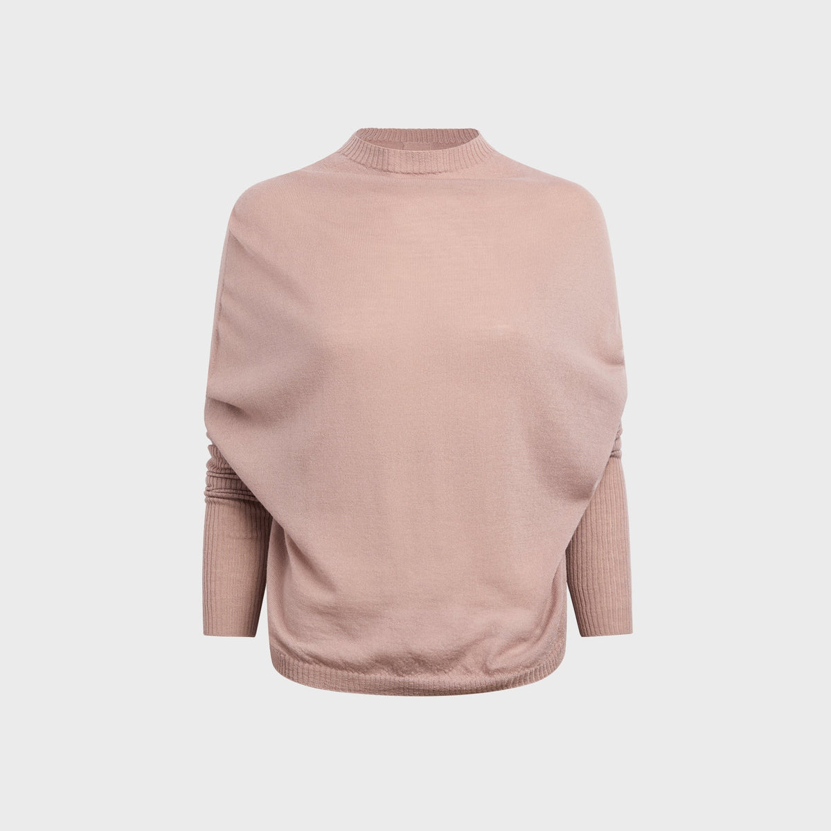 Rick Owens Long Sleeve Crater Sweater - Rose
