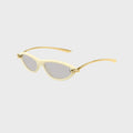 Bottega Veneta Knot Cat-Eye Sunglasses - Beige / Grey