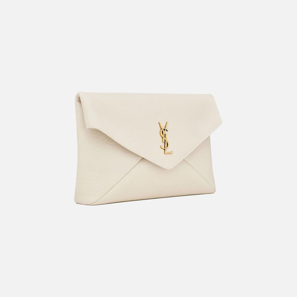 Saint Laurent Large Envelope Pouch - Blanc Vintage