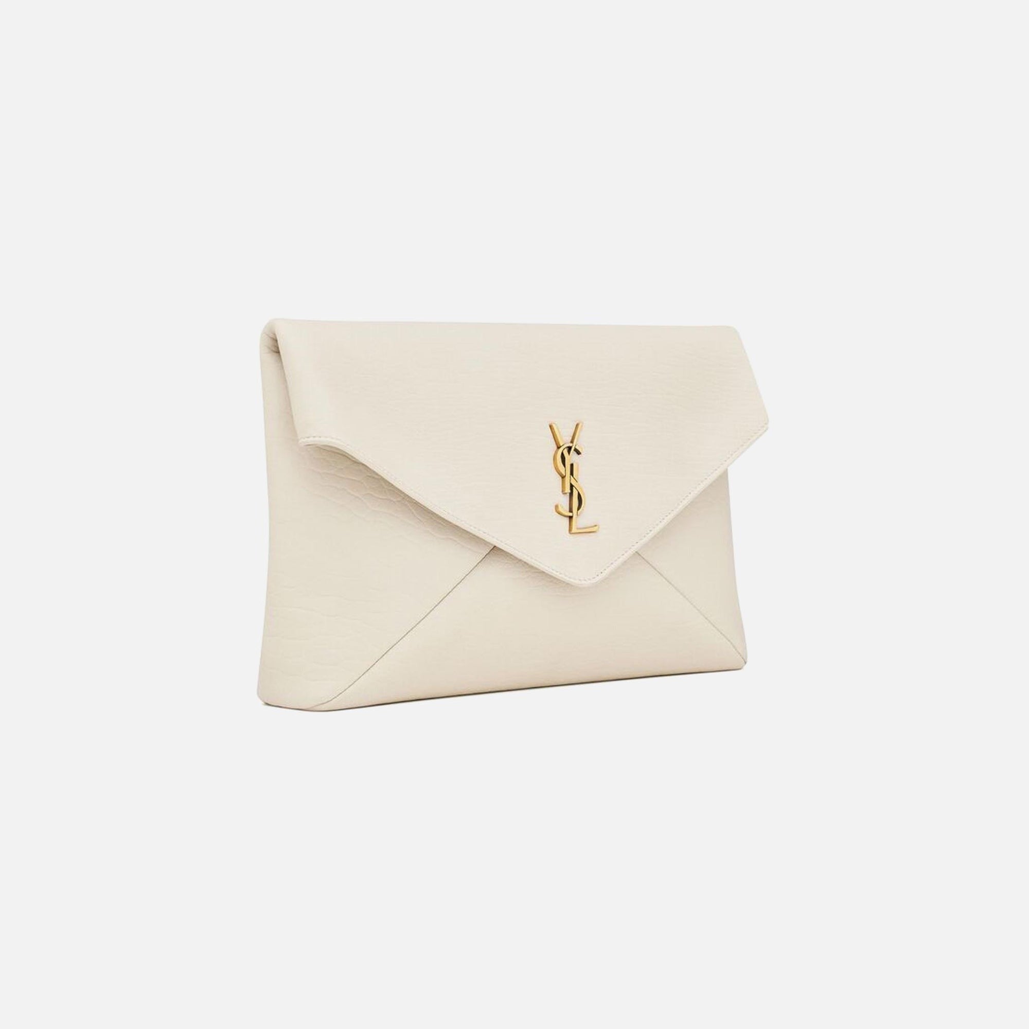 Saint Laurent Large Envelope Pouch - Blanc Vintage