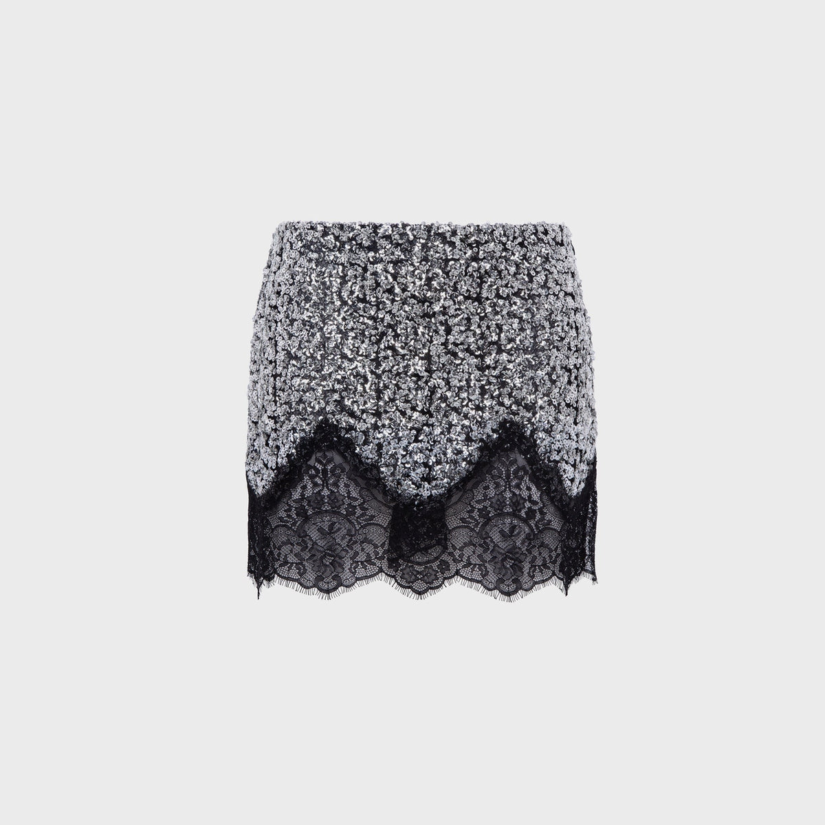 Siedres Witz Sequin Mini Skirt - Silver