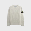 Stone Island Full Rib RWS Wool Crewneck - Sand Melange