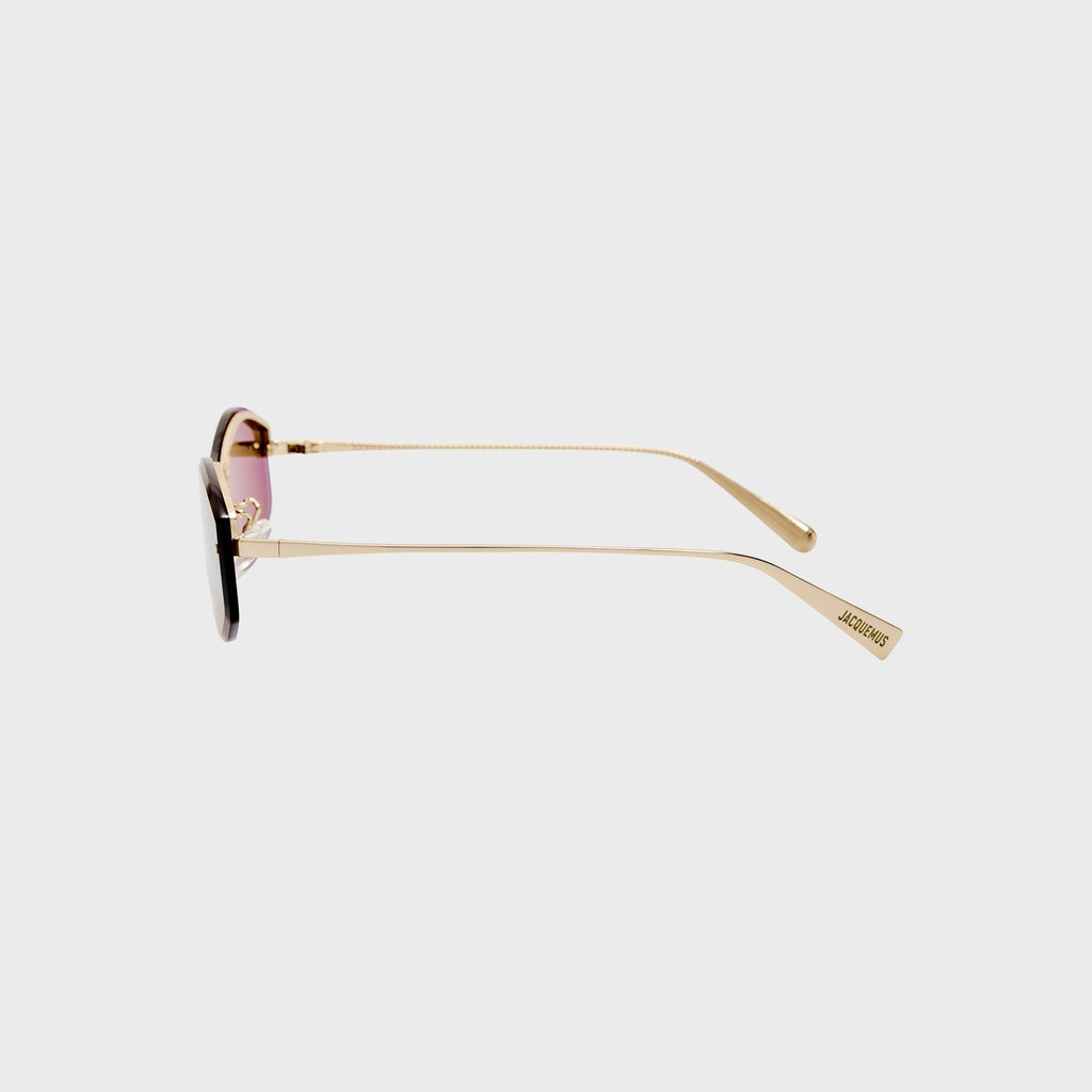 Jacquemus Miami Frames - Light Gold / Brown