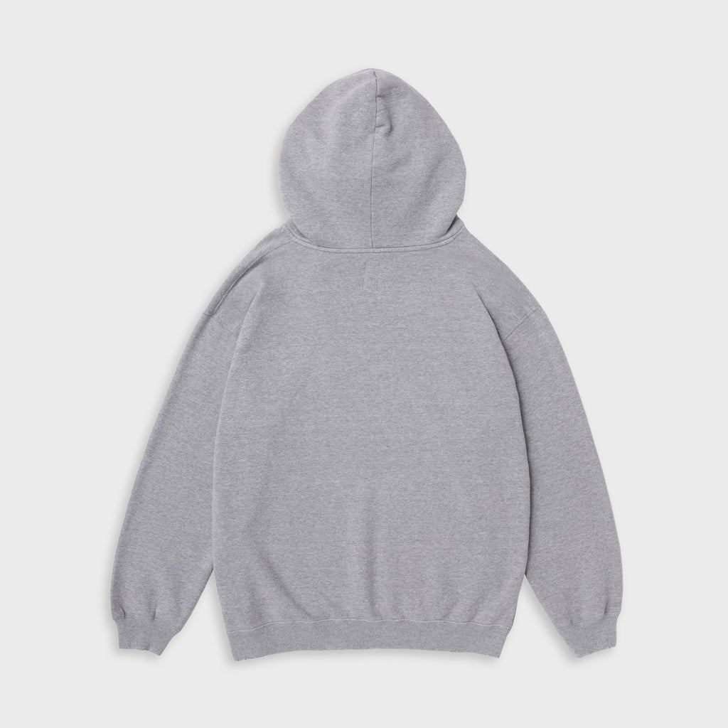 vowels Faded Collegiate Hoodie - Grey Heather