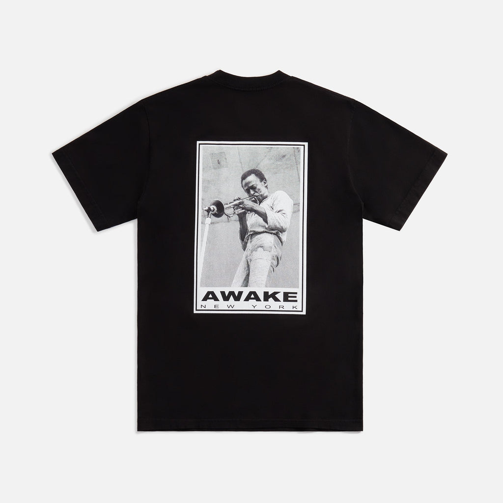Awake NY Miles Davis Printed Tee - Black