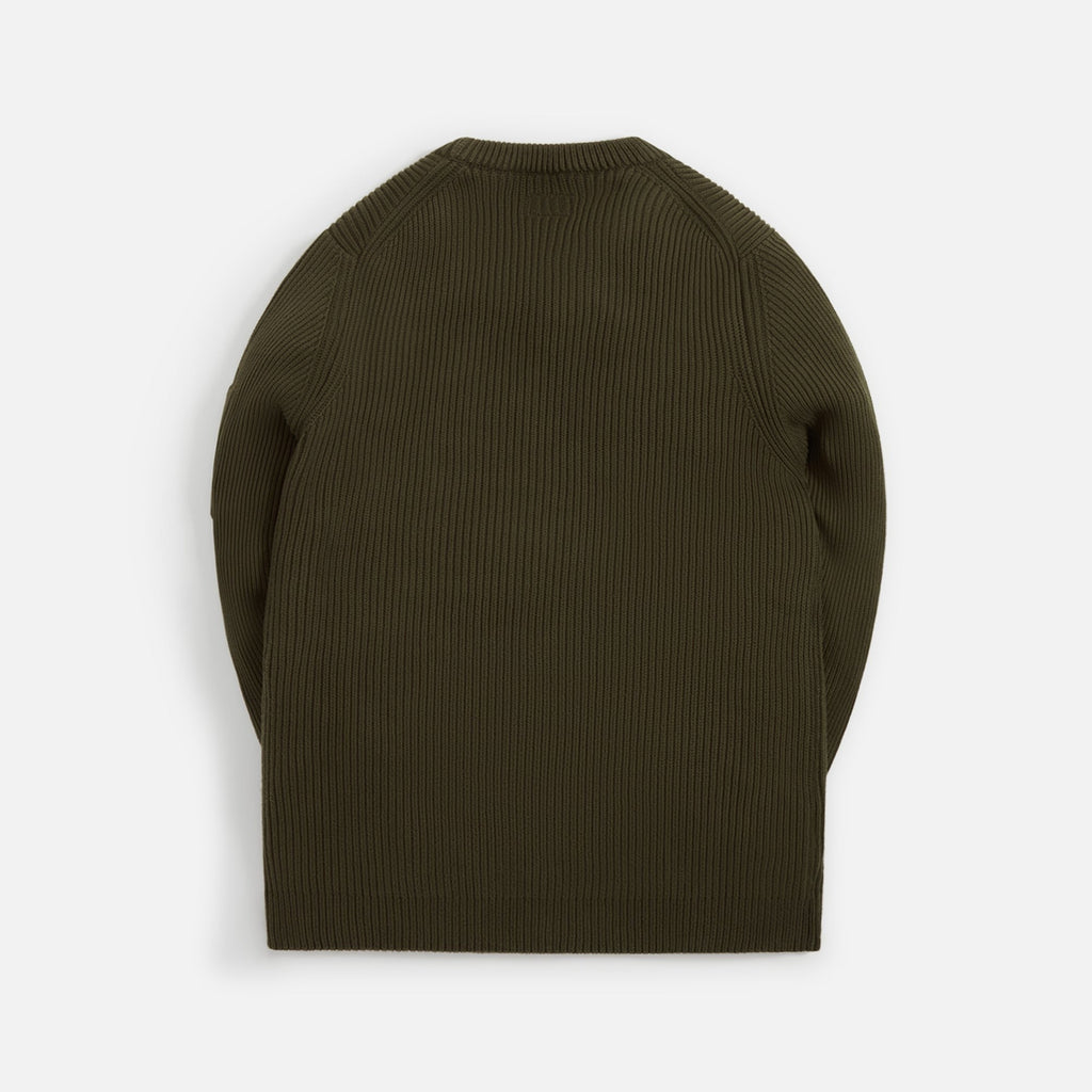 C.P. Company Full Rib Crew Neck Jumper - Ivy Green