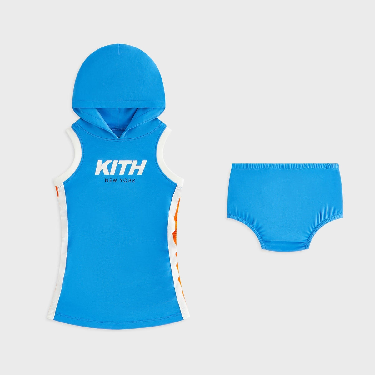 Kith Baby Hooded Jersey Dress - Cobalt