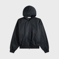 Essentials Poly Cotton Twill Hoodie - Jet Black