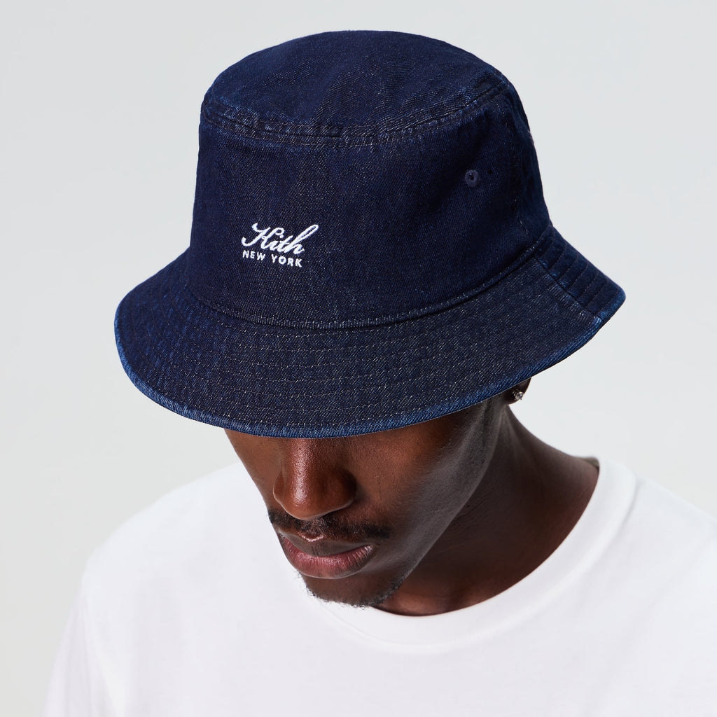 Kith Raw Denim Dawson Bucket Hat - Savin Wash