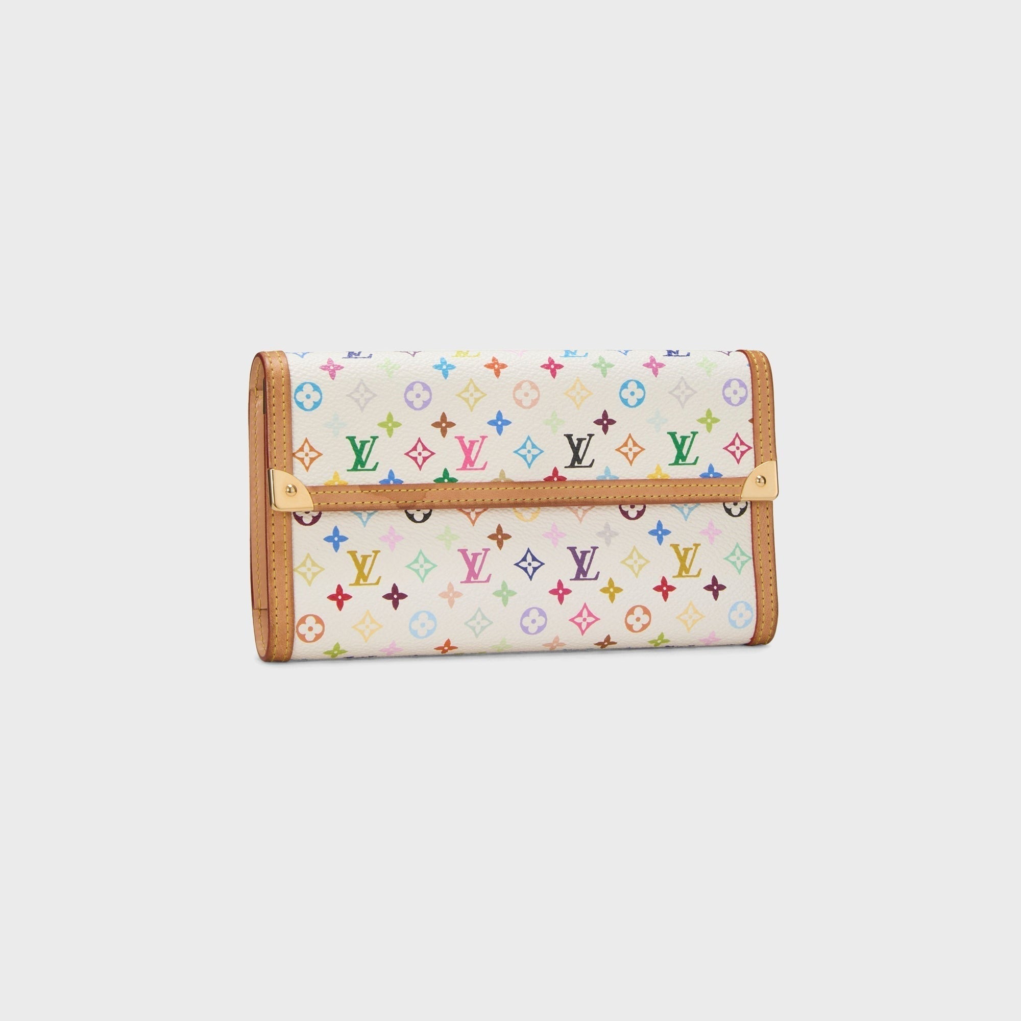 WGACA Louis Vuitton x Takashi Murakami International Wallet - White / Multi