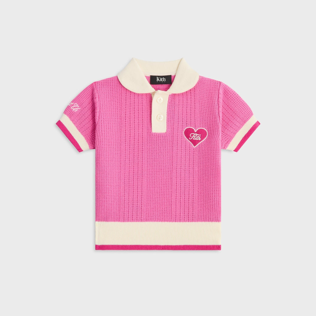 Kith Kids Teagen II Cropped Polo - Daphne