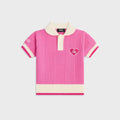 Kith Kids Teagen II Cropped Polo - Daphne