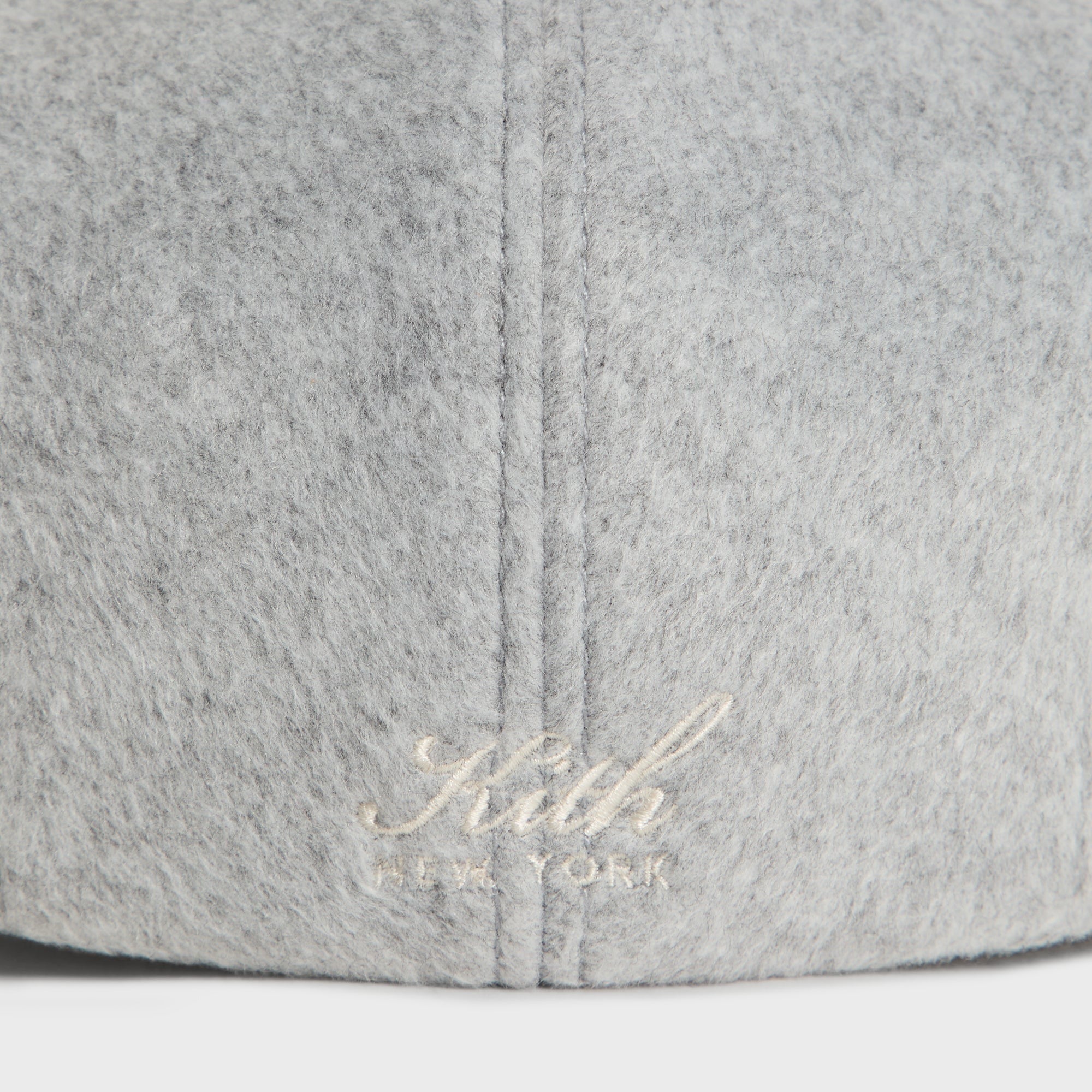 Kith Script Double-Face Wool Drivers Cap - Medium Heather Grey