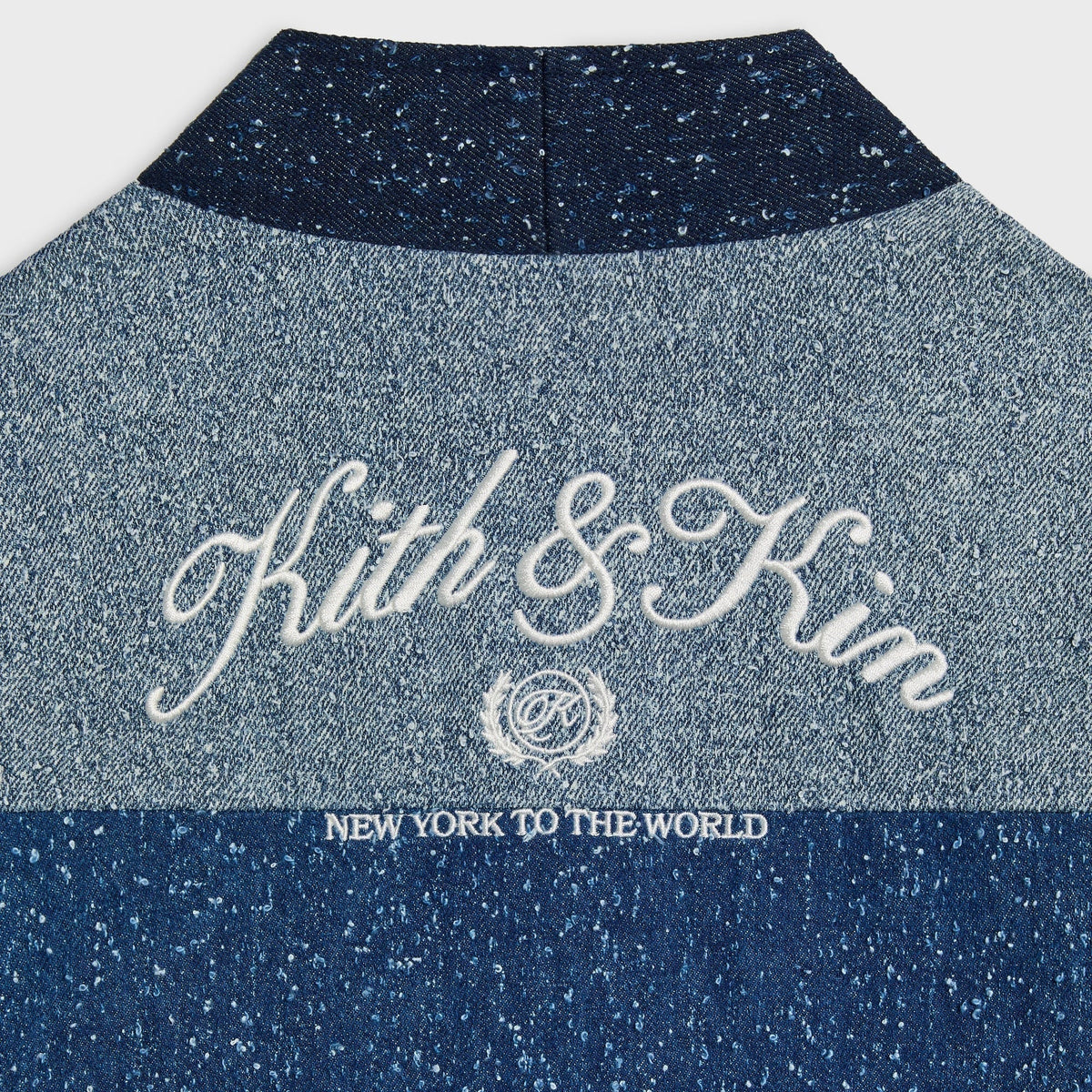 Kith Kids Patchwork Textured Denim Gi Shirt - Indigo - PH