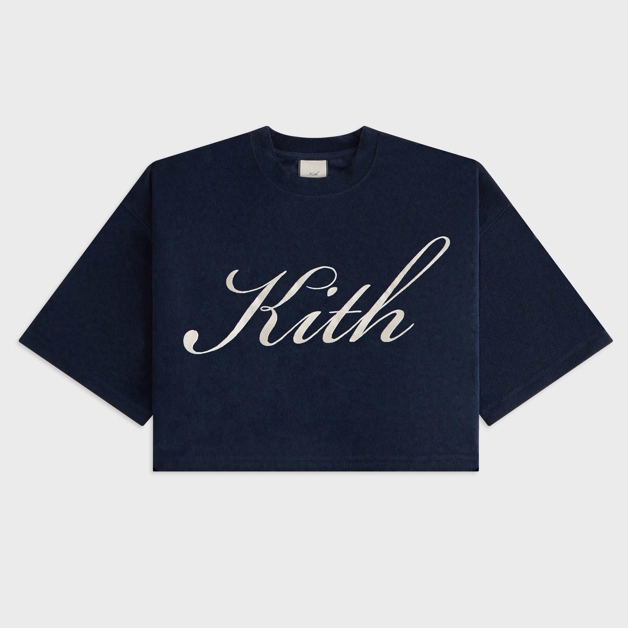 Kith Women Min Towel Terry Cropped Tee - Nocturnal