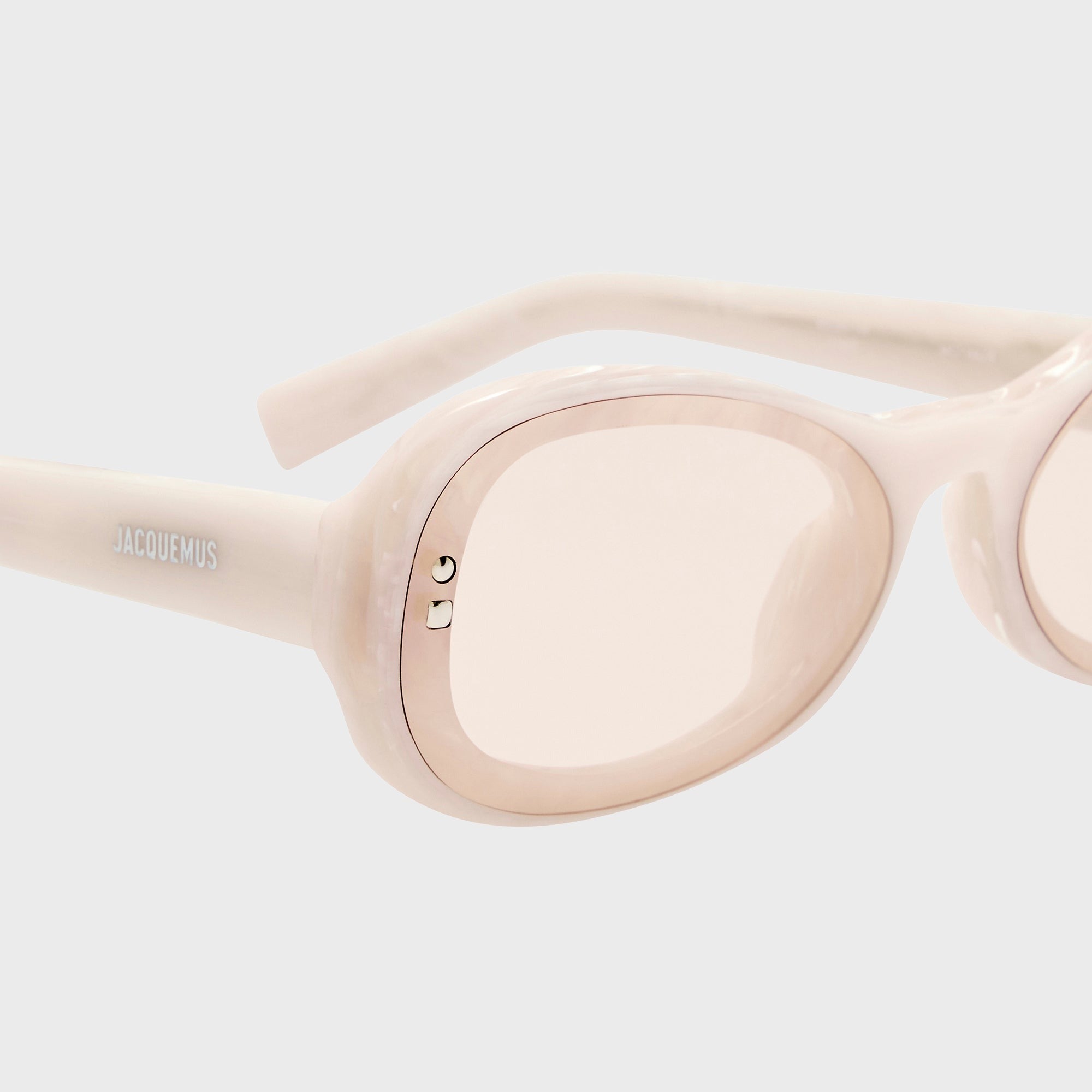 Jacquemus 194 Frames - Marble / Silver / Light Smoke