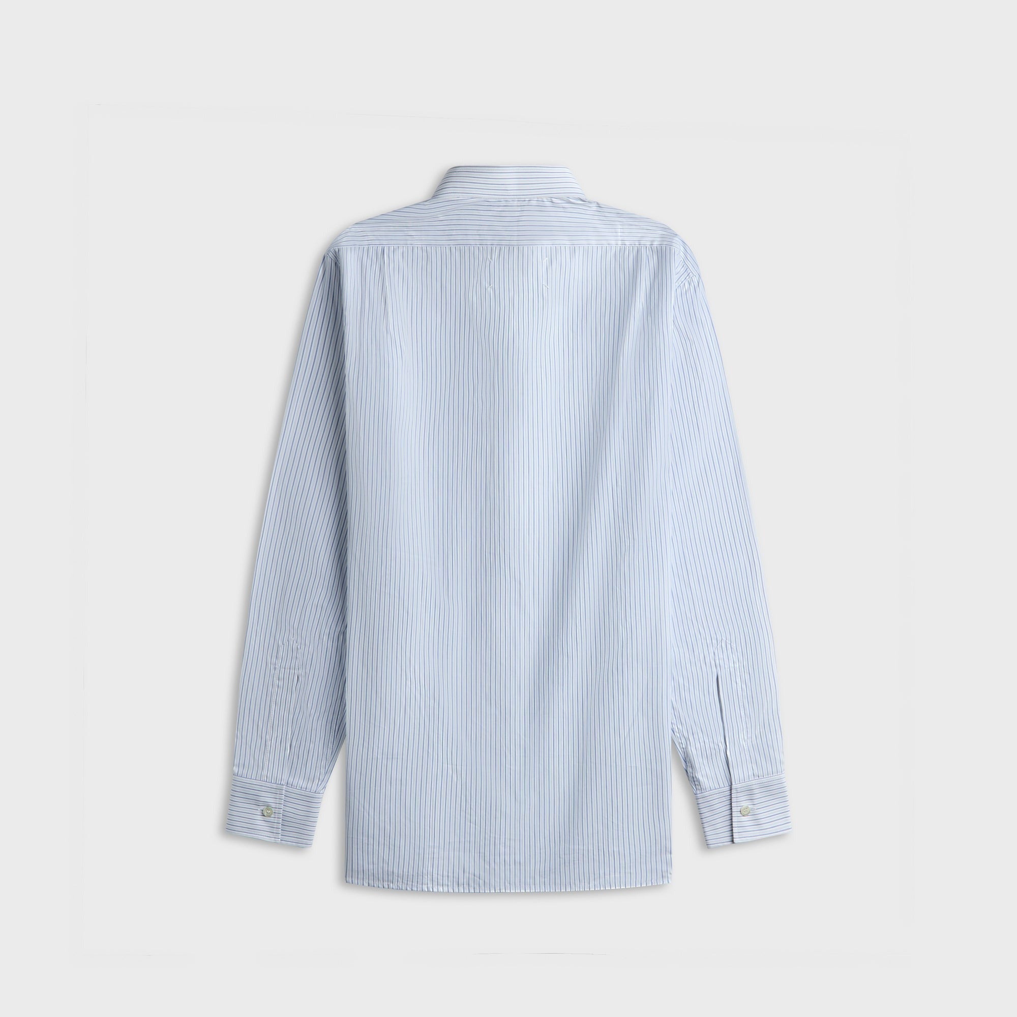 Maison Margiela Striped Cotton Shirt - Pinstripe White / Light Blue