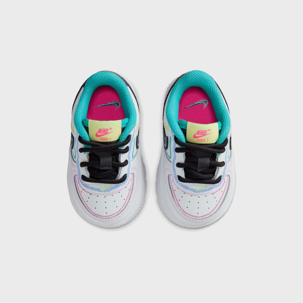 Nike TD Force 1 Low - White / Hyper Pink / Dusty Cactus / Anthracite
