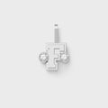 Greg Yuna Sÿlver Babÿ Umlaut Initial 'F' Pendant - Sterling Silver