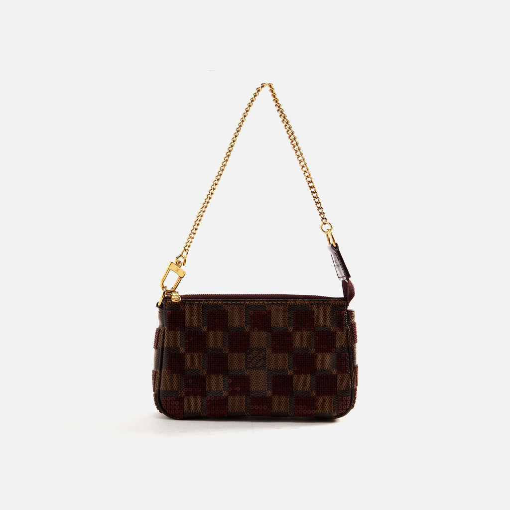 WGACA Louis Vuitton Damier Paillettes Mini Pochette - Red