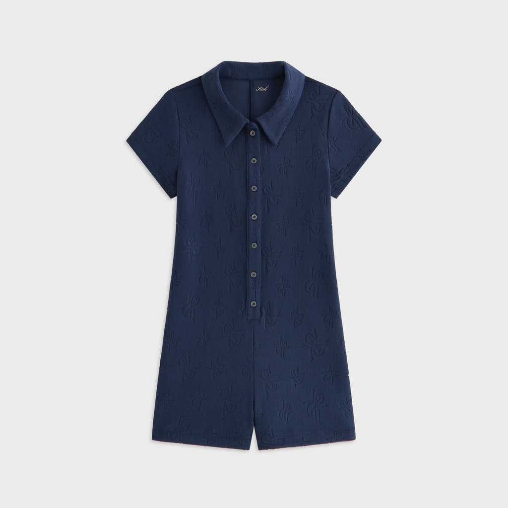 Kith Women Rylee Crest Towel Terry Romper - Nocturnal