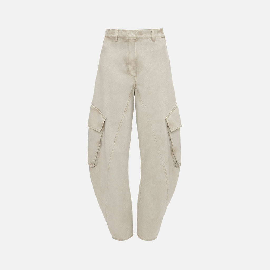 JW Anderson Twisted Cargo Trousers - Chalk