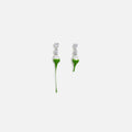 Ottolinger Pearl Dip Earrings - Green