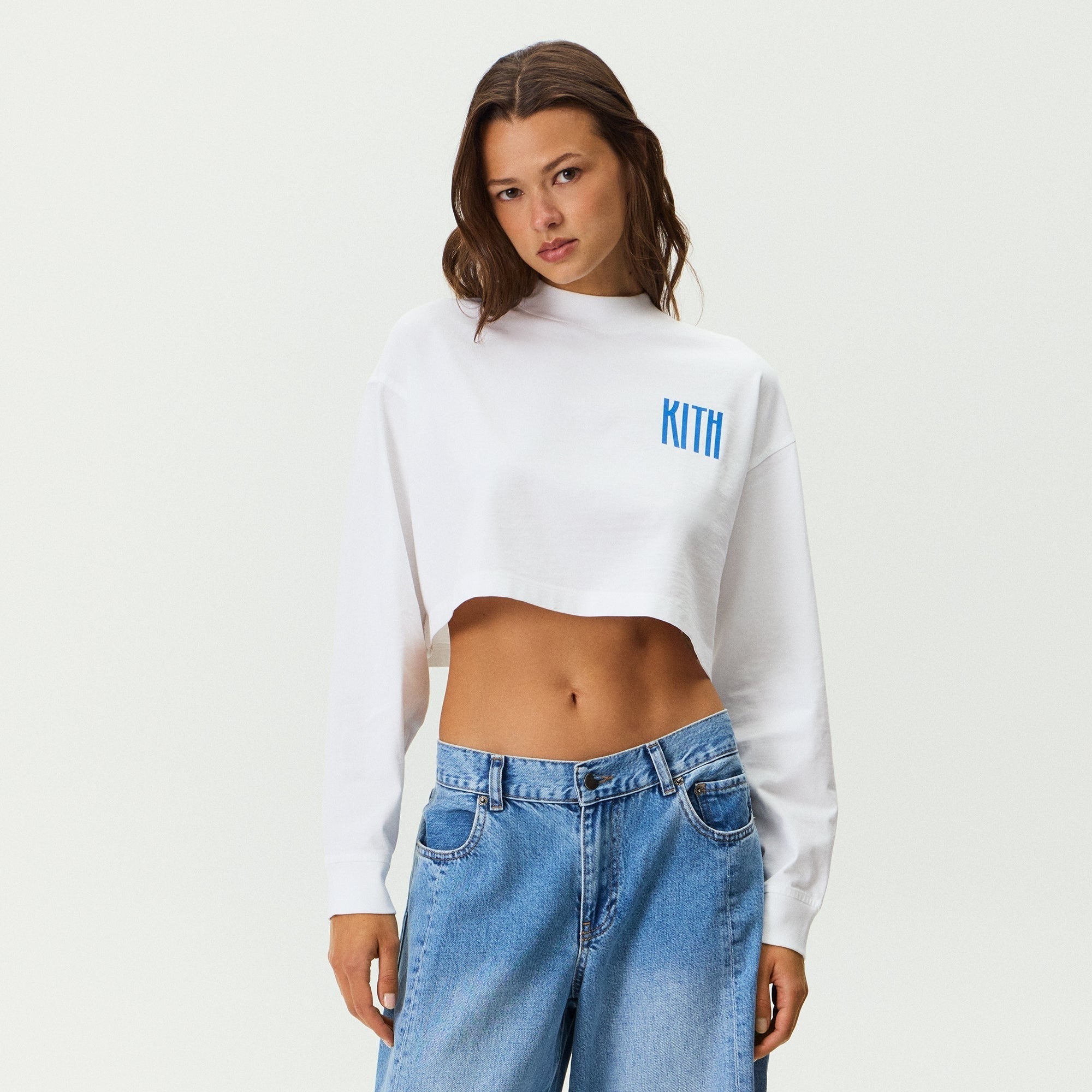 Kith Women Jasper Summer Peach Long Sleeve - White