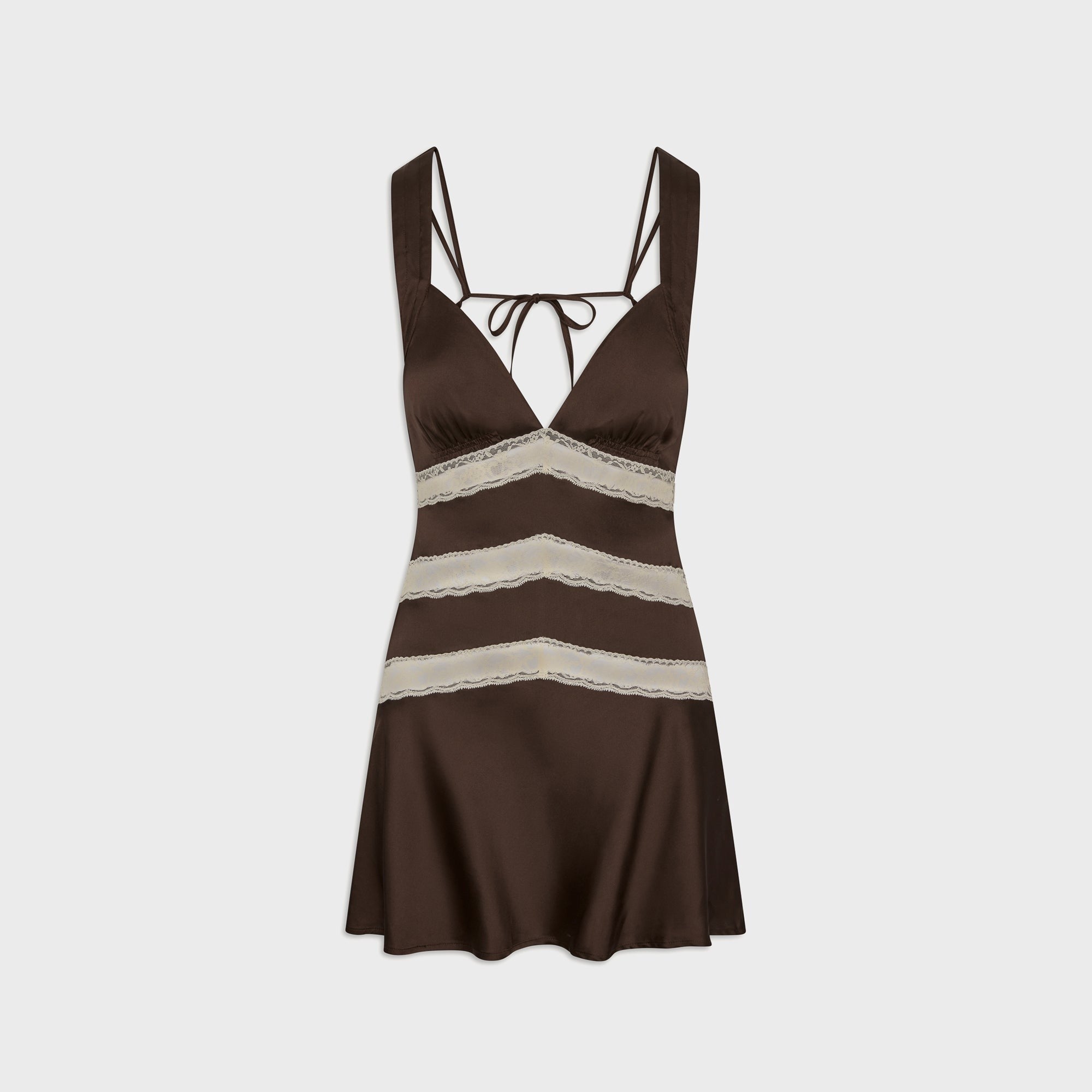 Frankies Bikinis Sedona Satin Mini Dress - Gift Wrap