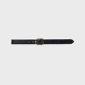 Black Suede Studio Frame Belt - Black