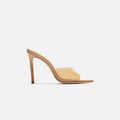 Black Suede Studio Bella - Toffee Patent / Matching Smoked PVC