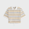 Kith Women Sadie Stripe Pique Polo - White