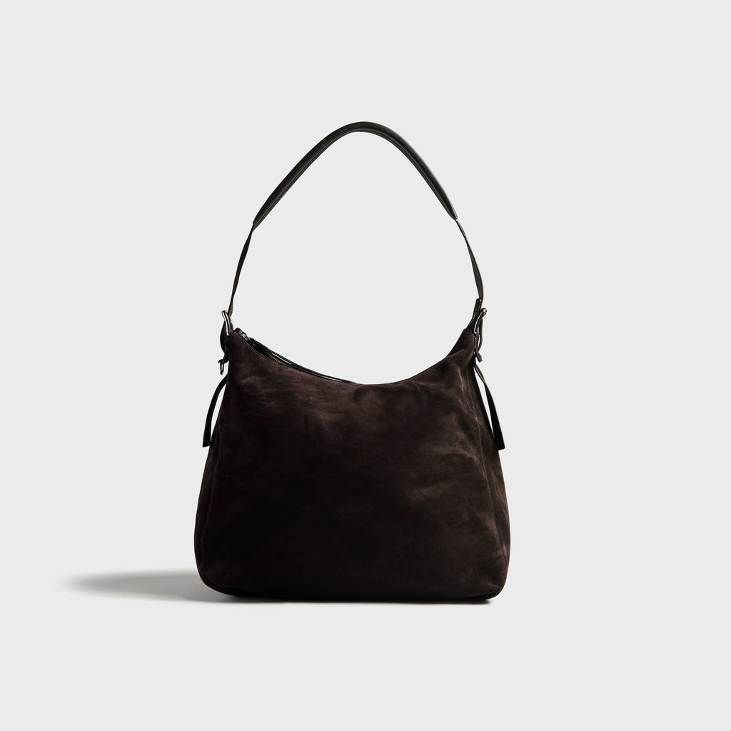 Lemaire Belted Hobo Bag - Ebony Brown