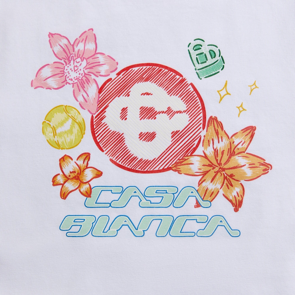 Casablanca Ringer Baby Tee - White