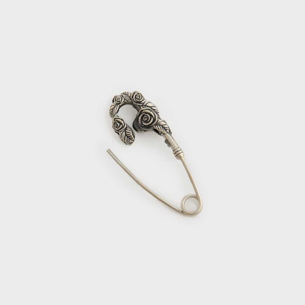 Emanuele Bicocchi Rose Pin Large Earring - Silver