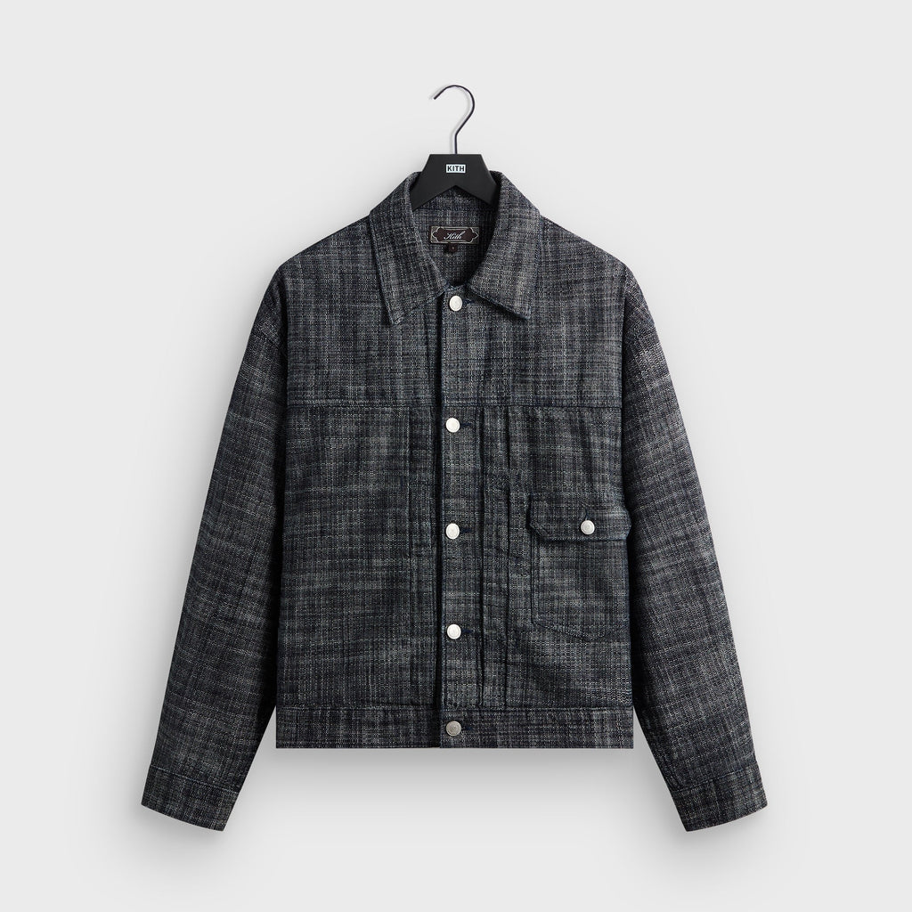 Kith Textured Indigo Alonzo Jacket - Dark Indigo