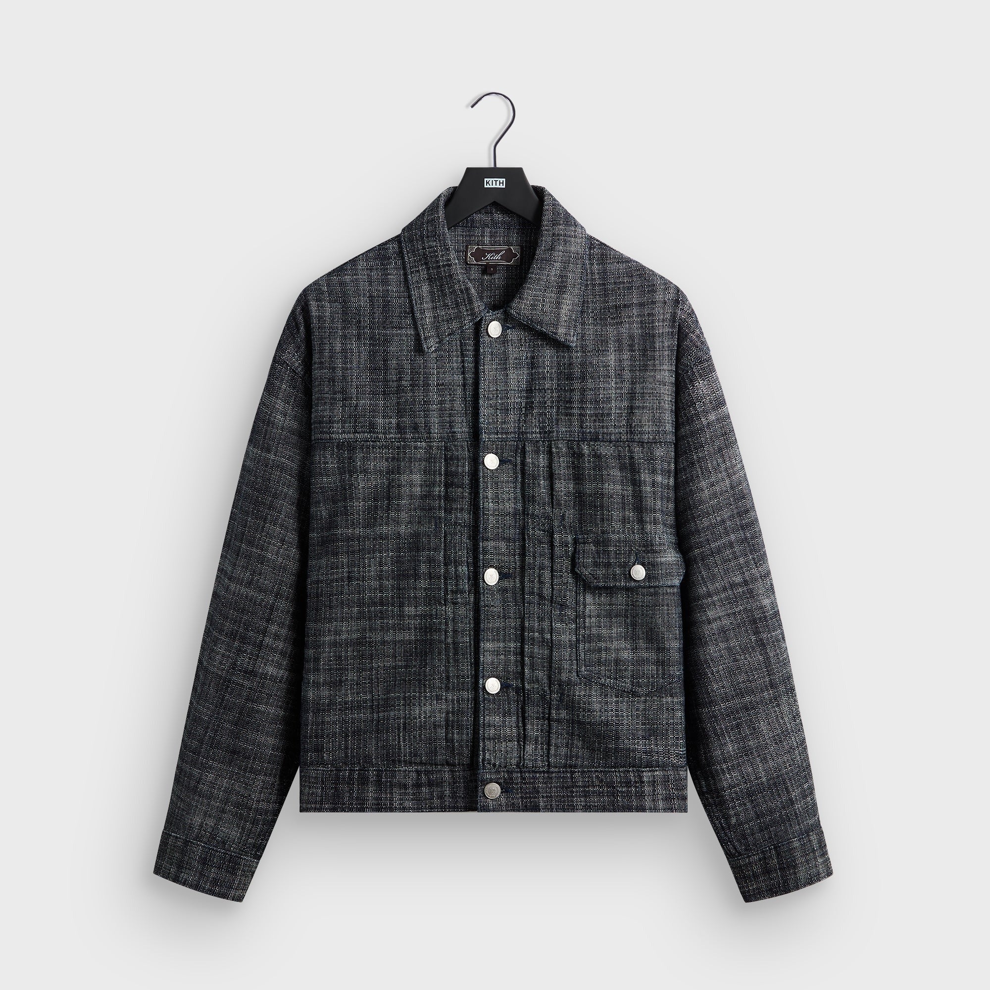 Kith Textured Indigo Alonzo Jacket - Dark Indigo