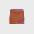 Oseree Lumiere Double Skirtini Skirt - Orange / Lilac
