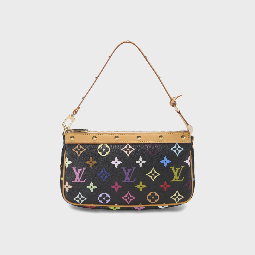 WGACA Louis Vuitton x Takashi Murakami Pochette Accessoires V2 - Black / Multi