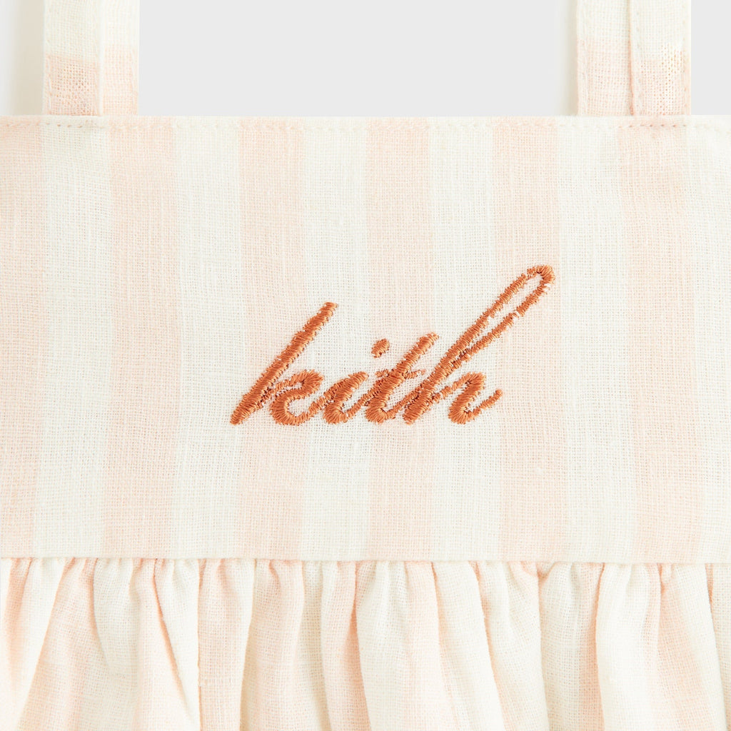 Kith Baby Embroidered Peplum Short Set - Sahara