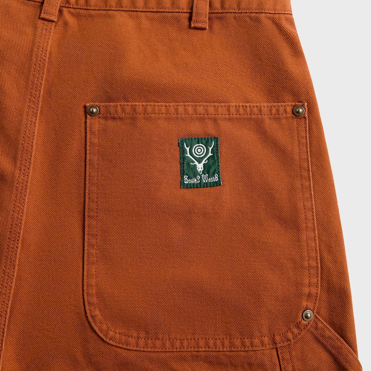 South2 West8 Double Knee Cotton Canvas Painter Pant - Brick