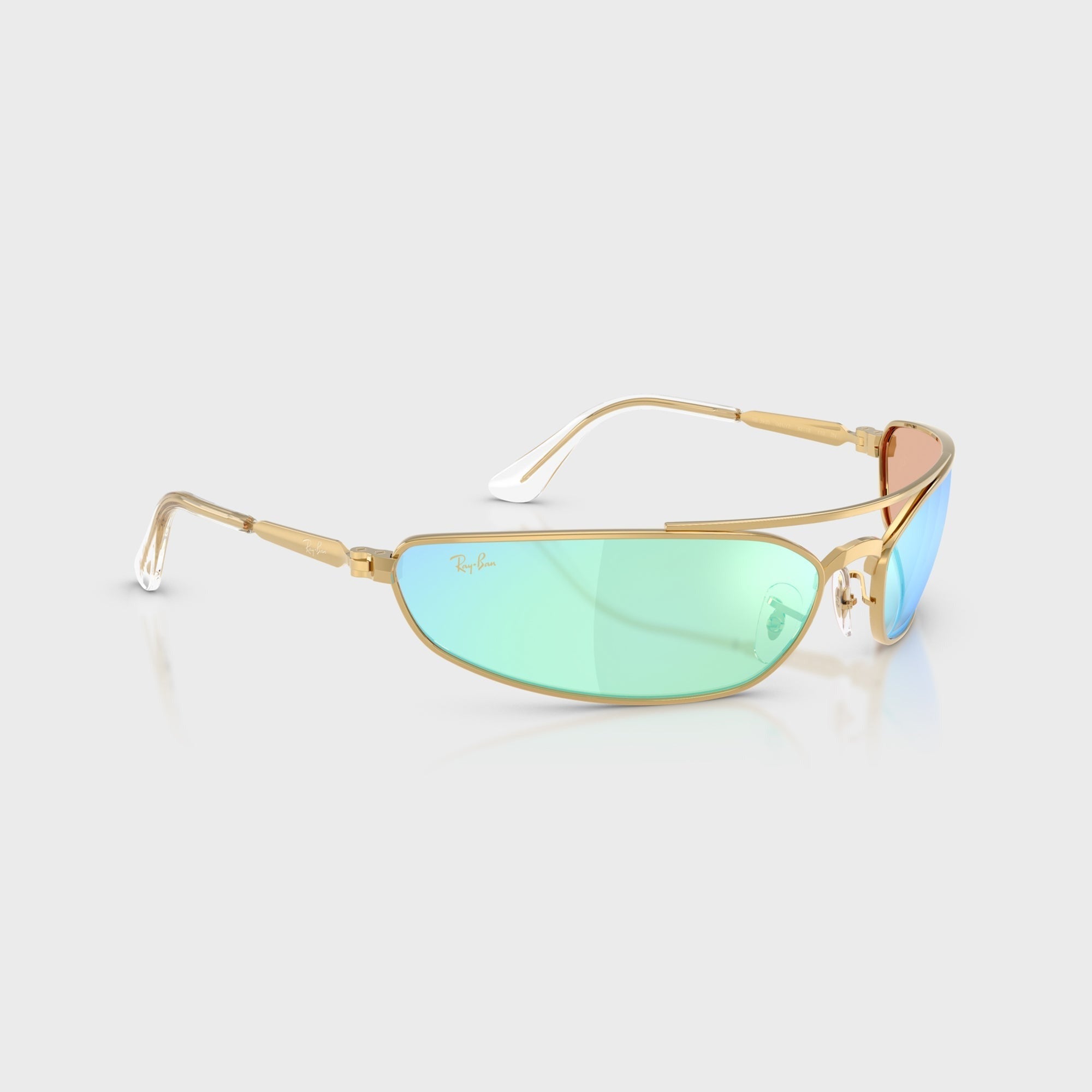 Ray-Ban x A$AP ROCKY Pinnacle Metal Sunglasses - Gold / Blue